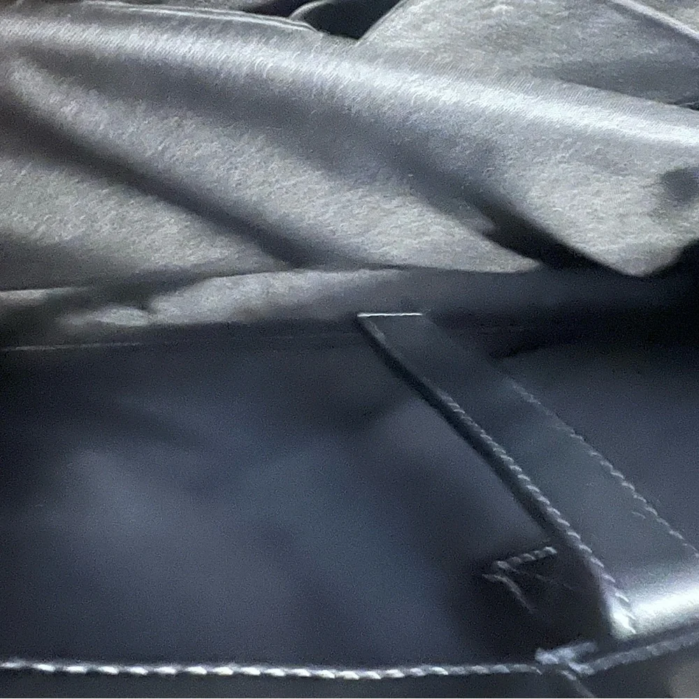 CompuCase Black Leather Briefcase Laptop Bag 15